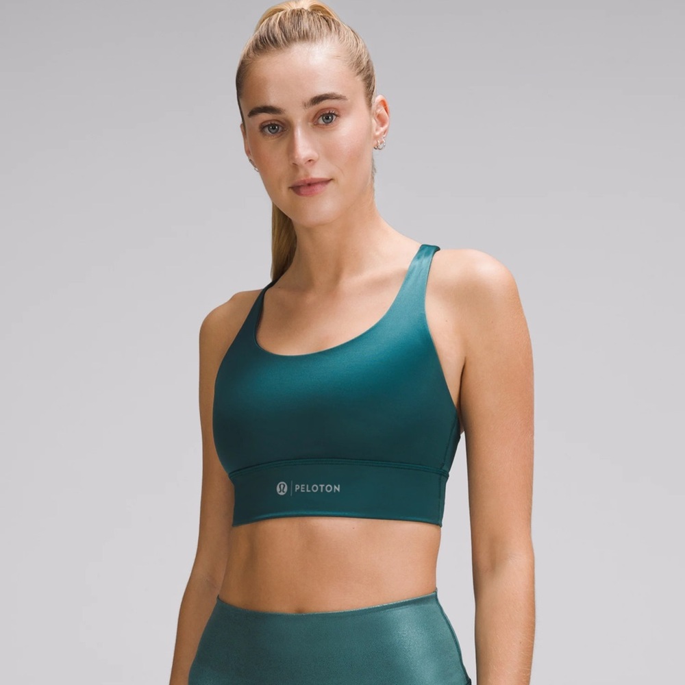 Lululemon Athletica Teal Cross-Back Sports Bra